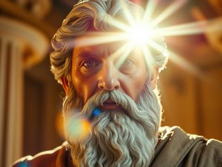 Démocrite d'Abdère (vers 460-370 av. J.-C.) : L'atomisme et la philosophie du bonheur par la sérénité 92 Portrait de Démocrite d'Abdère, philosophe grec présocratique, créateur de la théorie atomiste et penseur de l'euthymie