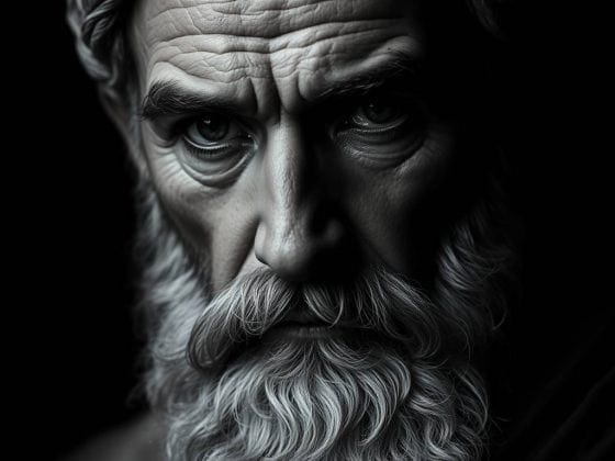 Portrait fictif du philosophe romain Sénèque, conseiller de Néron et grande figure du stoïcisme impérial