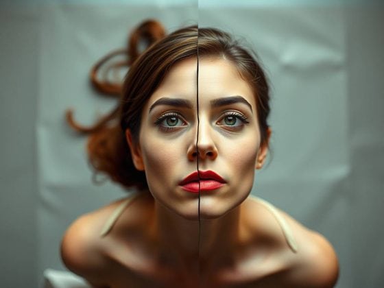 Pexels photo of a woman with split face makeup, symbolizing duality and self-reflection, emphasizing themes of identity and inner conflict. Ideal for articles on psychology, self-awareness, and personal development.