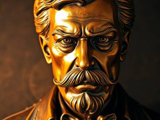 Friedrich Nietzsche (1844-1900) : Le philosophe de la volonté de puissance et de l'éternel retour 130 Portrait imaginaire du philosophe allemand Friedrich Nietzsche, penseur de la volonté de puissance et critique de la morale traditionnelle. Cette image est fictive et ne représente pas le personnage historique réel.