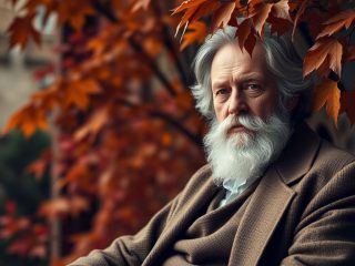 William James (1842-1910) : Le fondateur du pragmatisme et père de la psychologie moderne 350 Portrait imaginaire du philosophe et psychologue William James, fondateur du pragmatisme américain et pionnier de la psychologie moderne - image fictive ne représentant pas le personnage historique réel.