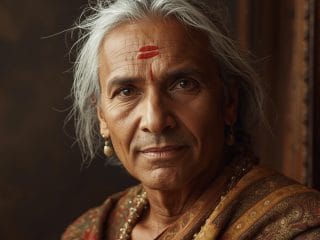 Abhinavagupta (950-1016) : La synthèse de l'esthétique et de la métaphysique du Cachemire 3 Portrait d'Abhinavagupta, philosophe indien du Cachemire, maître de l'esthétique et de la métaphysique tantrique