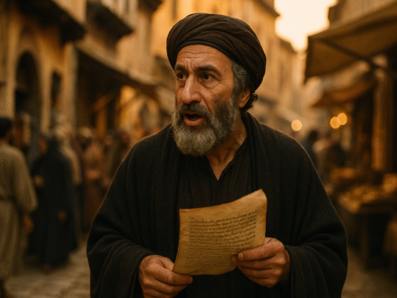 Portrait imaginaire d'Abraham ibn Ezra, philosophe et exégète juif médiéval - cette image fictive ne représente pas le personnage réel