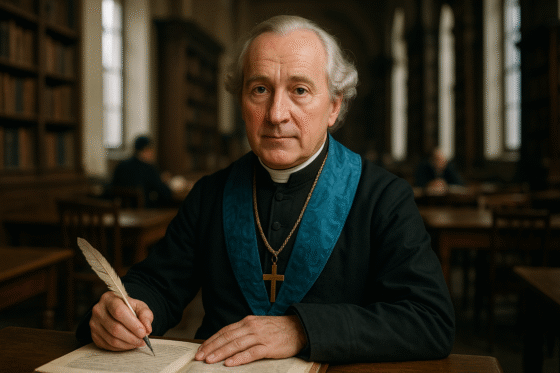 Portrait imaginaire d'Adam Naruszewicz, philosophe et historien polonais du XVIIIᵉ siècle - cette image fictive ne représente pas le personnage réel