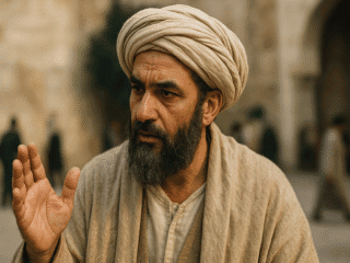 Al-Ash'ari (873-935) : Le théologien de la synthèse rationnelle en islam 19 Représentation imaginaire d'al-Ash'ari, théologien musulman du Xᵉ siècle - cette image fictive ne représente pas le personnage historique réel