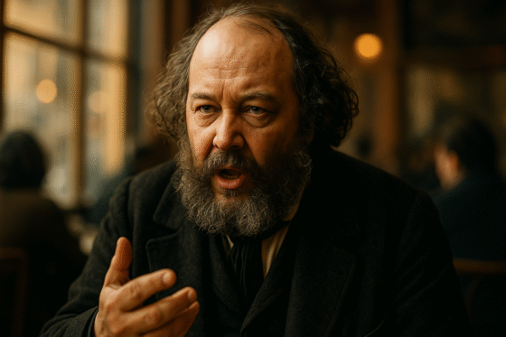 Portrait imaginaire de Mikhaïl Bakounine, théoricien de l'anarchisme - cette image fictive ne représente pas le personnage historique réel