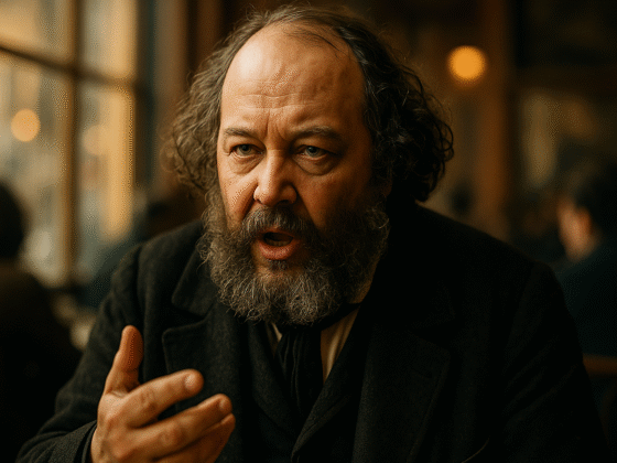 Portrait imaginaire de Mikhaïl Bakounine, théoricien de l'anarchisme - cette image fictive ne représente pas le personnage historique réel