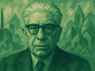 Ernst Bloch (1885–1977) : espérance et utopie concrète 113 Image fictive d'Ernst Bloch, représentation imaginaire ne correspondant pas au philosophe réel