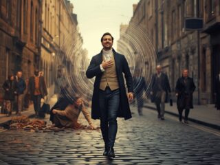 Francis Hutcheson (1694-1746) : L'intuition morale et l'esthétique du sentiment 120 Image fictive de Francis Hutcheson, philosophe écossais des Lumières. Cette représentation imaginaire ne correspond pas au personnage historique réel.