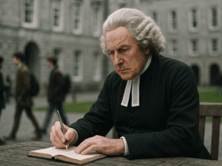 George Berkeley (1685–1753) : l'immatérialisme et la critique de l'abstraction 139 Image fictive et imaginaire représentant George Berkeley, évêque et philosophe irlandais du XVIIIᵉ siècle, ne correspondant pas à son apparence réelle