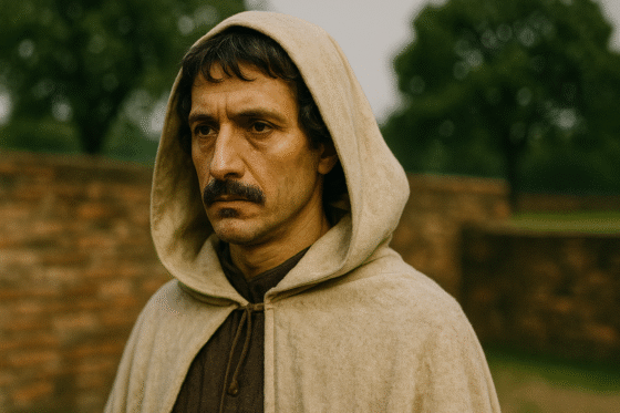 Représentation artistique fictive et imaginaire de Giordano Bruno, philosophe de la Renaissance - cette illustration ne prétend pas représenter fidèlement le personnage historique