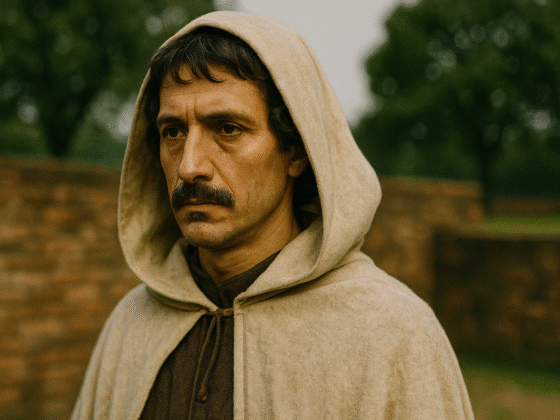 Représentation artistique fictive et imaginaire de Giordano Bruno, philosophe de la Renaissance - cette illustration ne prétend pas représenter fidèlement le personnage historique