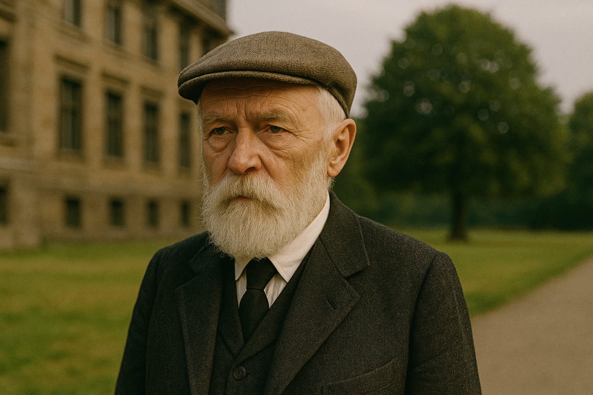 Image fictive et imaginaire de Gottlob Frege, fondateur de la logique moderne - cette représentation ne correspond pas au philosophe réel