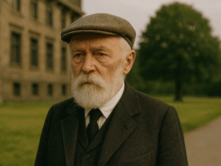 Gottlob Frege (1848–1925) : Fondateur de la logique moderne et père de la philosophie analytique 147 Image fictive et imaginaire de Gottlob Frege, fondateur de la logique moderne - cette représentation ne correspond pas au philosophe réel