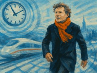 Hartmut Rosa (1965–) : L'accélération sociale et la quête de résonance 158 Représentation fictive et imaginaire de Hartmut Rosa, philosophe et sociologue allemand contemporain, cette image ne le représente pas réellement.