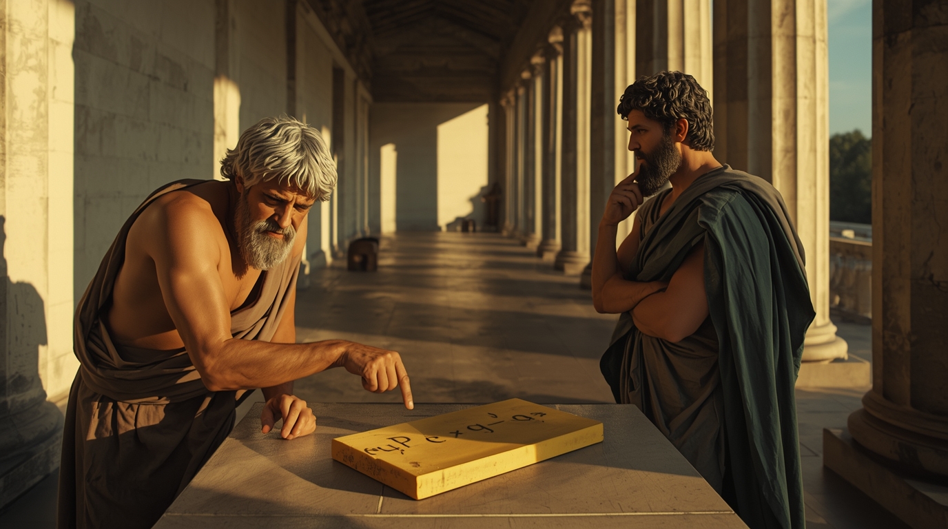 image représentant le concept de dialectique chez les mégariques