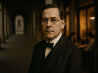 Moritz Schlick (1882-1936) : L'empirisme logique et la fin de la métaphysique 256 Portrait imaginaire de Moritz Schlick, philosophe austro-allemand du début du XXe siècle - cette représentation fictive ne correspond pas à l'apparence réelle du penseur