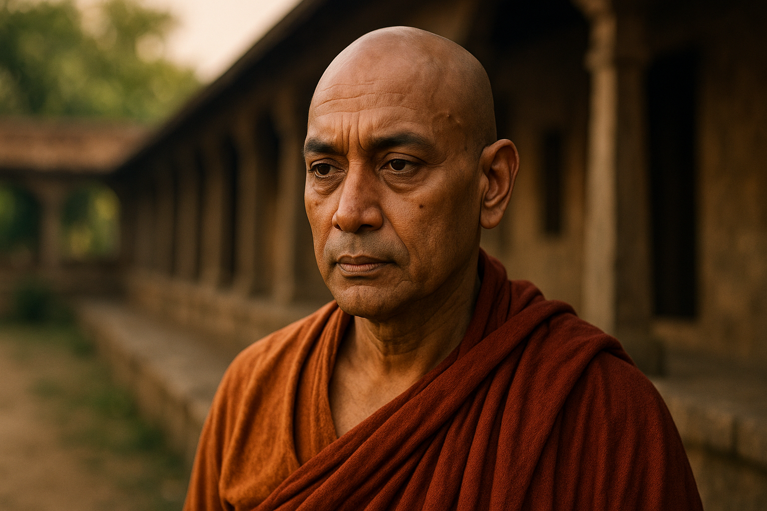 Image fictive et imaginaire de Nagarjuna, philosophe bouddhiste indien du IIe siècle, cette représentation ne correspond pas au personnage historique réel