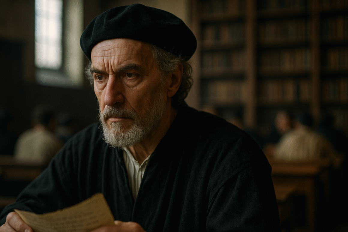 Pietro Pomponazzi, image conceptuelle imaginaire et non une représentation réelle.