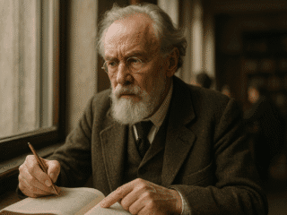 Wilhelm Dilthey (1833-1911) : L'herméneutique de l'expérience vécue 348 Portrait imaginaire de Wilhelm Dilthey, philosophe allemand du XIXe siècle - cette représentation fictive ne constitue pas une image réelle du penseur