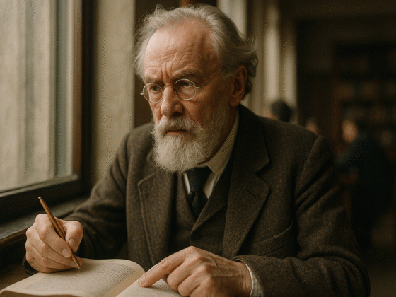 Portrait imaginaire de Wilhelm Dilthey, philosophe allemand du XIXe siècle - cette représentation fictive ne constitue pas une image réelle du penseur