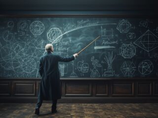 William Whewell (1794-1866) : L'architecte de la méthode scientifique 351 Image de William Whewell en train de dessiner sur un tableau