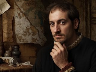 Pierre Abélard (1079-1142) : La dialectique au service de la foi 287 Portrait de Pierre Abélard, philosophe et théologien français, penseur de la méthode dialectique et figure tragique de l'amour courtois