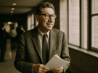 Abraham Maslow (1908-1970) : La psychologie humaniste et l'actualisation de soi 7 Portrait imaginaire d'Abraham Maslow, psychologue humaniste américain - cette image fictive ne représente pas le personnage réel