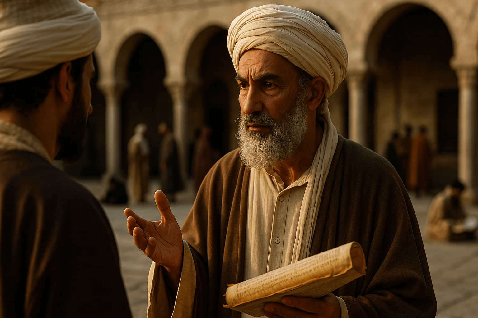 le philosophe averroes (image imaginaire)