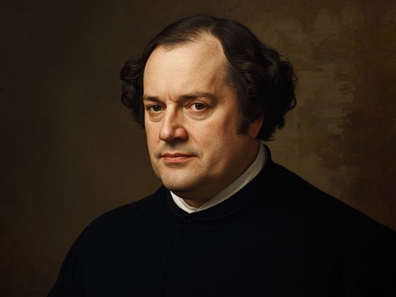 Portrait imaginaire de Francis Bacon, philosophe anglais et pionnier de la méthode scientifique expérimentale - image fictive ne représentant pas le personnage réel
