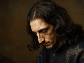 Baruch Spinoza (1632-1677) : La géométrie de l'absolu et l'éthique de la liberté 55 Portrait fictif du philosophe hollandais Baruch Spinoza, penseur de la substance unique et de l'éthique rationnelle