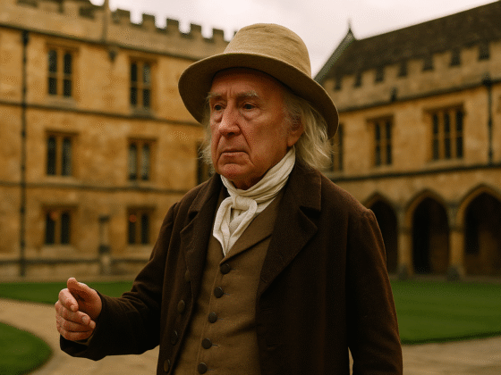 Image fictive et imaginaire de Jeremy Bentham, philosophe britannique du XVIIIᵉ siècle, cette représentation ne correspond pas au personnage historique réel