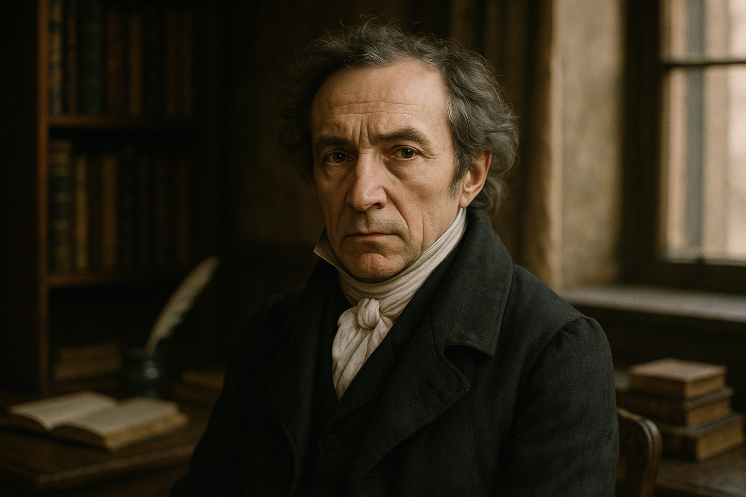 portrait fictif du philosophe - ne représente pas la réalité