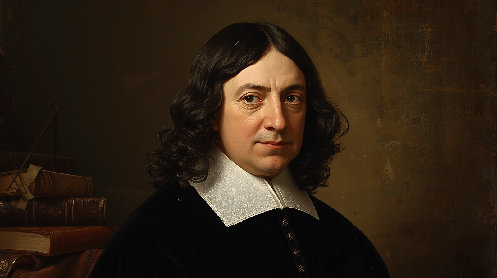 Portrait de René Descartes, philosophe et mathématicien français, père de la philosophie moderne et créateur de la méthode cartésienne