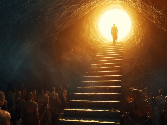 image représentant le concept de dialectique chez platon