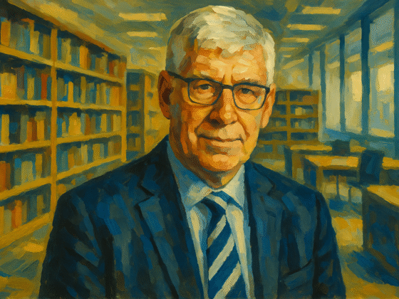 Portrait imaginaire de Jeremy Waldron, philosophe du droit néo-zélandais. Cette image fictive ne représente pas réellement le personnage.