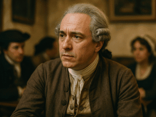 Julien Offray de La Mettrie (1709-1751) : Le matérialisme radical des Lumières 206 Portrait imaginaire de Julien Offray de La Mettrie, philosophe matérialiste du XVIIIᵉ siècle - cette représentation fictive ne correspond pas à l'apparence réelle du personnage historique