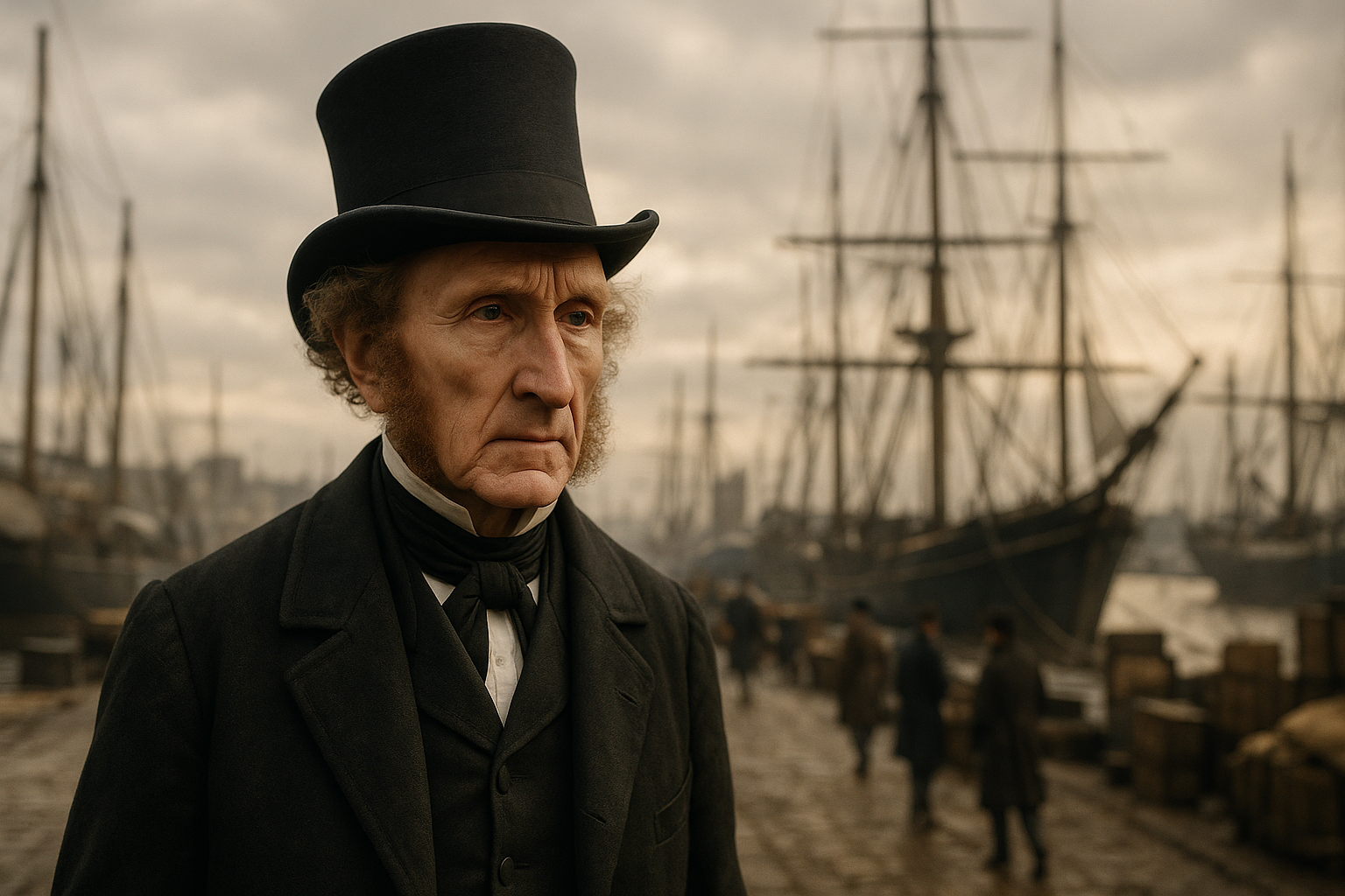 Portrait imaginaire de John Stuart Mill, philosophe britannique du XIXe siècle - cette représentation fictive ne correspond pas à son apparence réelle