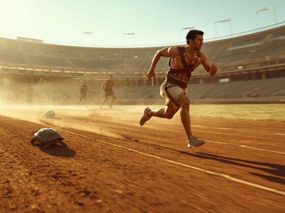 image représentant le concept de paradoxe chez zénon