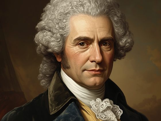 Portrait imaginaire de Jean-Jacques Rousseau, philosophe des Lumières et théoricien du contrat social - image fictive ne représentant pas le personnage historique réel.