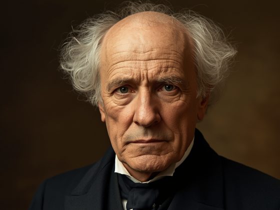Artistic portrait photography of Arthur Schopenhauer