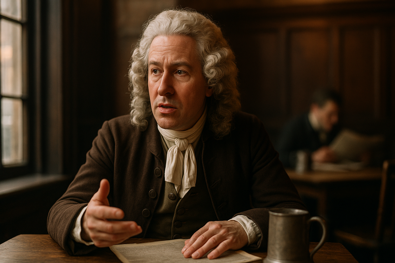 Image fictive d'Anthony Ashley-Cooper, 3ᵉ comte de Shaftesbury, qui ne représente pas réellement le philosophe anglais