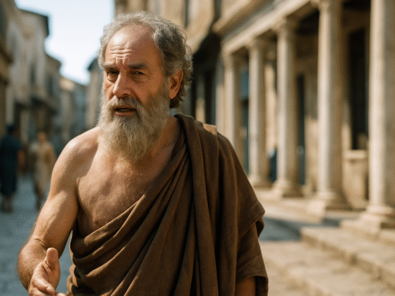 Ariston de Chios (IVᵉ–IIIᵉ siècle av. J.-C.) : l'indifférence absolue comme voie vers la vertu 1 Image fictive et imaginaire d'Ariston de Chios, ne représentant pas le philosophe réel