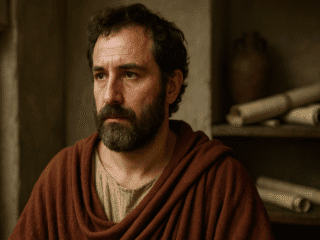 Aulu-Gelle (vers 125–180) : compilation et transmission des savoirs antiques 52 Image fictive représentant le grammairien romain Aulu-Gelle, auteur des Nuits attiques. Cette illustration est imaginaire et ne représente pas le personnage historique réel.