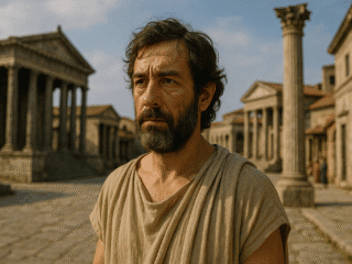 Calliphon le Péripatéticien (IIe siècle av. J.-C.) : synthèse controversée entre vertu et plaisir 63 Représentation imaginaire de Calliphon, philosophe grec du IIe siècle av. J.-C., cette image ne le représente pas réellement