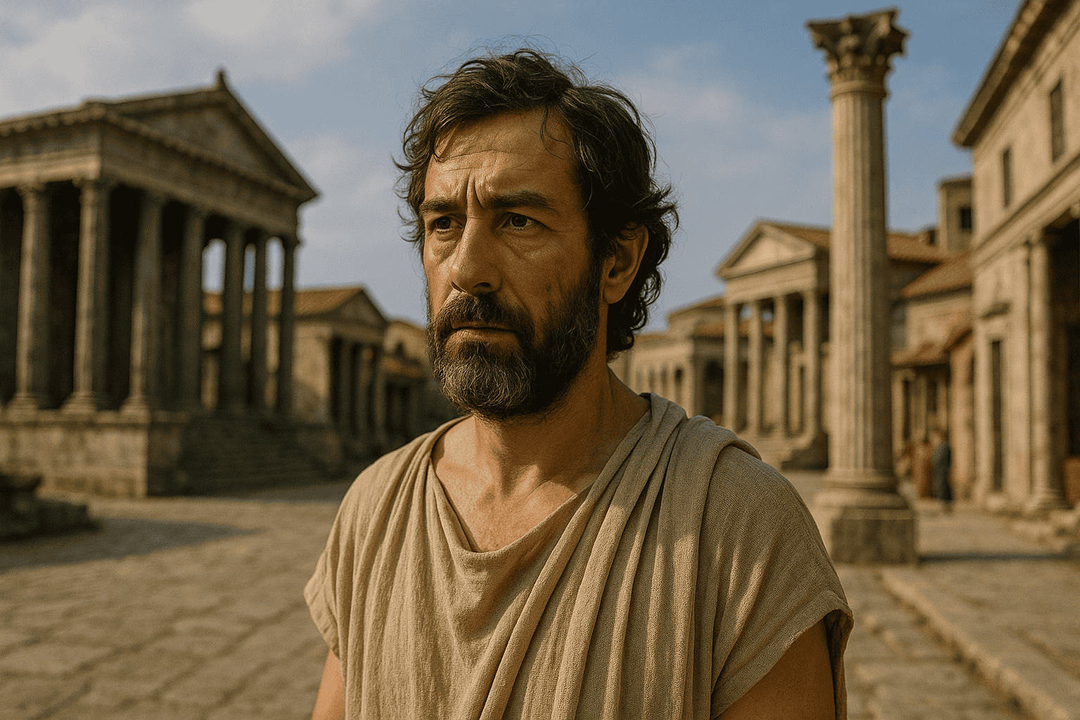 Représentation imaginaire de Calliphon, philosophe grec du IIe siècle av. J.-C., cette image ne le représente pas réellement