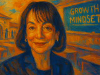 Carol Dweck (1946–) : la psychologie des mentalités et la malléabilité de l'intelligence 67 Image fictive de Carol Dweck, représentation imaginaire ne correspondant pas à la personne réelle