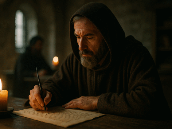 Image fictive représentant Denys l'Aréopagite, personnage du VIᵉ siècle dont l'identité réelle demeure inconnue, qui ne correspond pas au disciple historique de saint Paul