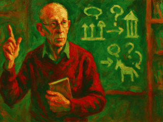 Edmund Gettier (1927–2021) : trois pages qui bouleversèrent l'épistémologie 104 Représentation fictive imaginaire d'Edmund Gettier, ne correspondant pas au philosophe réel