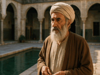 Ibn 'Arabî (1165–1240) : l'architecte de la métaphysique soufie 166 Image fictive et imaginaire d'Ibn 'Arabî, ne représentant pas le philosophe historique